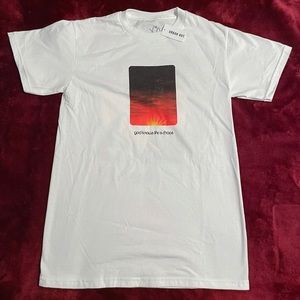 The Weeknd Dawn FM Graphic T-Shirt (White) - Urban Outfitters Exclusive